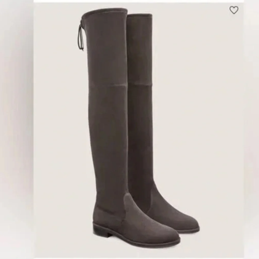 Stuart Weitzman Charcoals Garish brown lowlands Suede Over-the-Knee Boots SZ 10